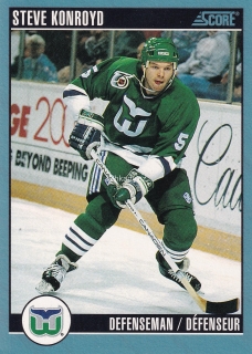 1992-93 Score - Steve Konroyd (French)