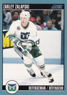 1992-93 Score - Zarley Zalapski (French)