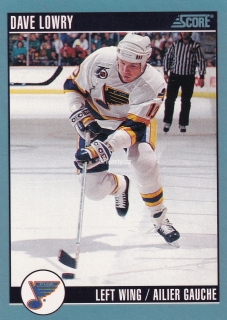 1992-93 Score - Dave Lowry (French)