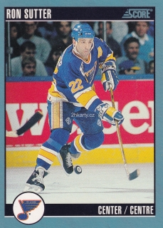 1992-93 Score - Ron Sutter (French)
