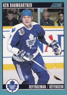 1992-93 Score - Ken Baumgartner (French)