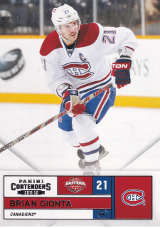 2011-12 Panini Contenders - Brian Gionta